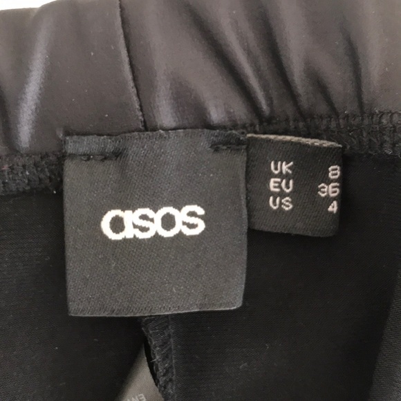 NWOT ASOS Leather Look Leggings - Picture 2 of 2